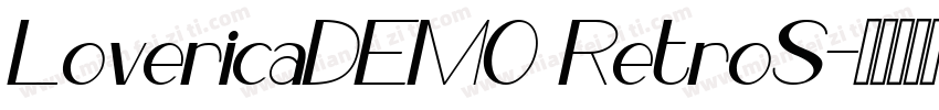 LovericaDEMO RetroS字体转换